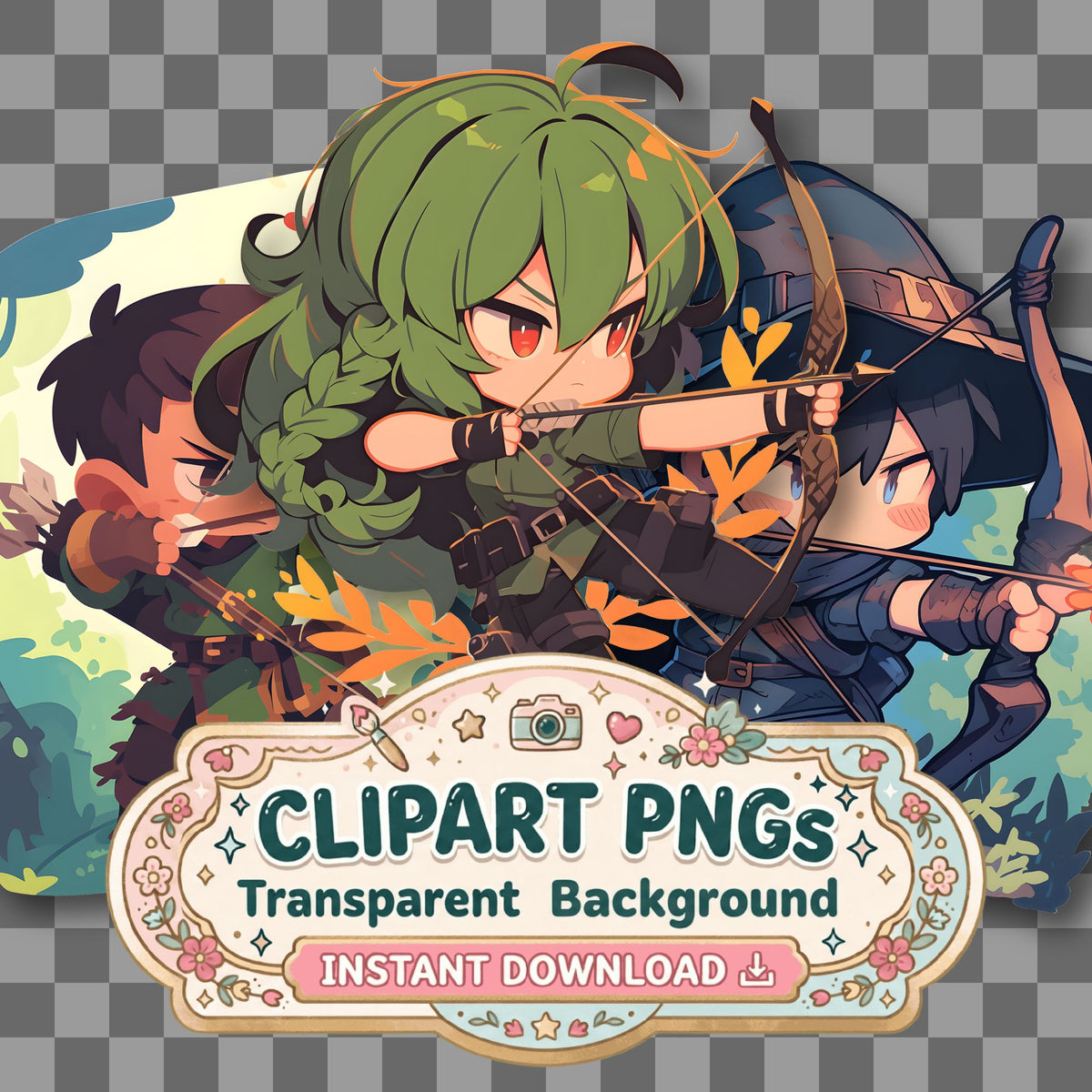 Archer Aiming Clipart Pngs