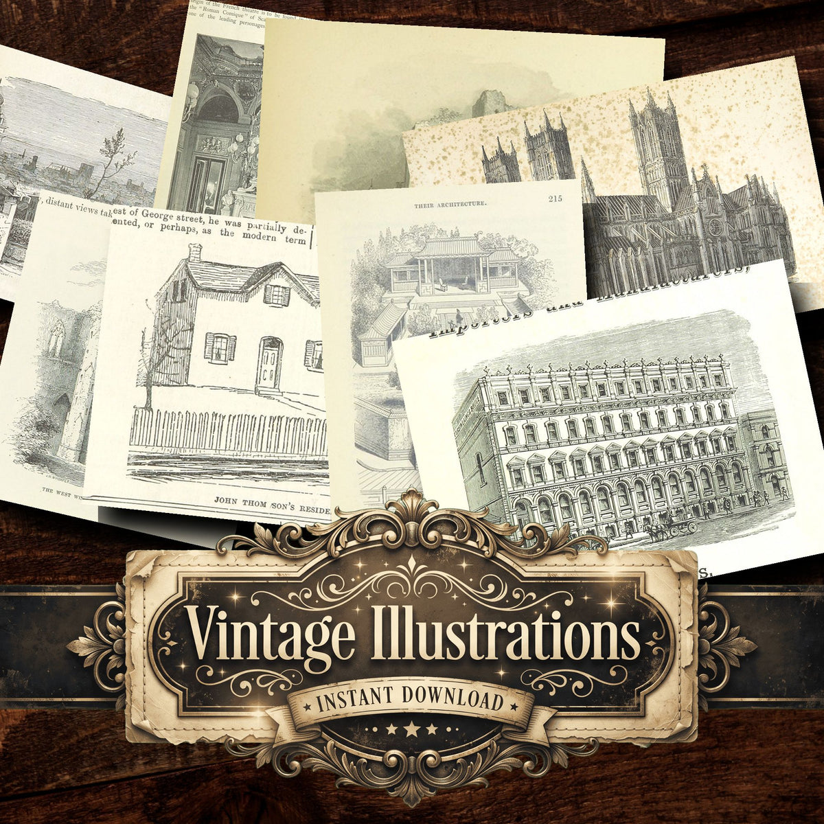 Architecture Vintage Prints
