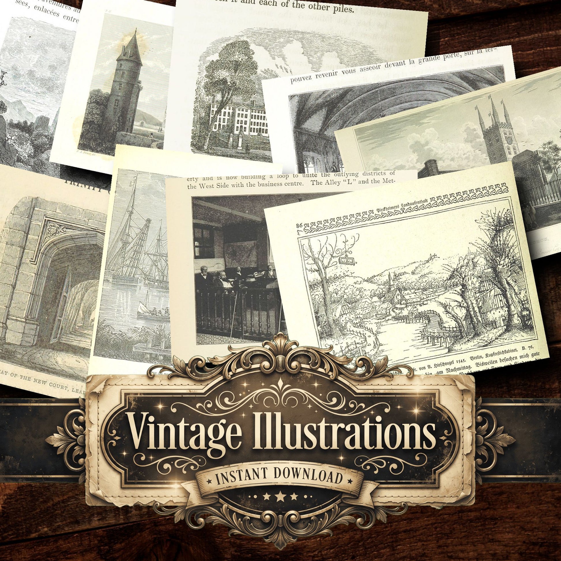 Architecture Vintage Prints