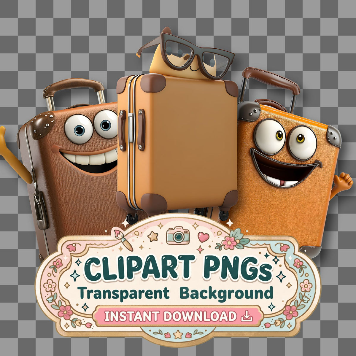 Arms Suitcase Clipart Pngs