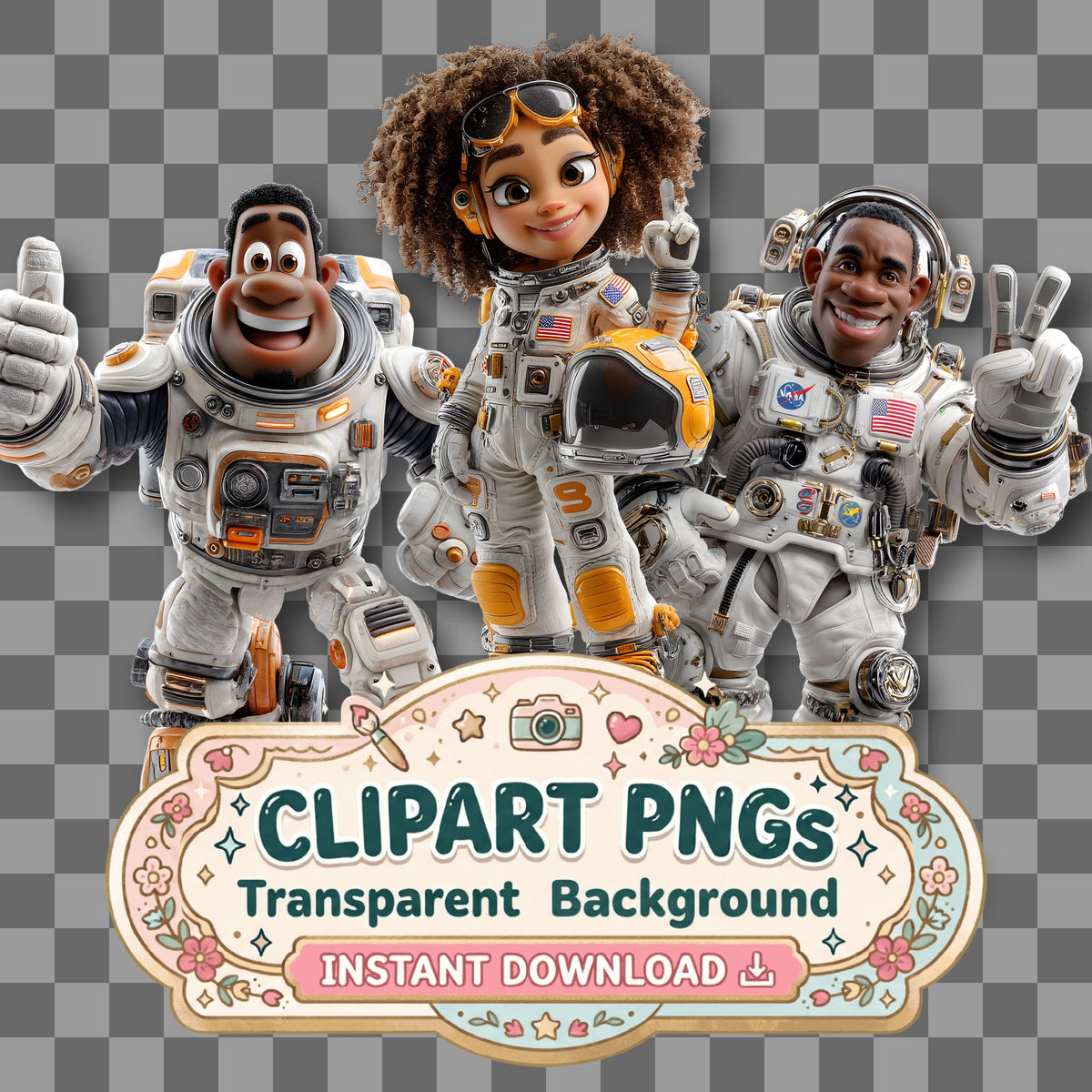 Astronaut Clipart Pngs
