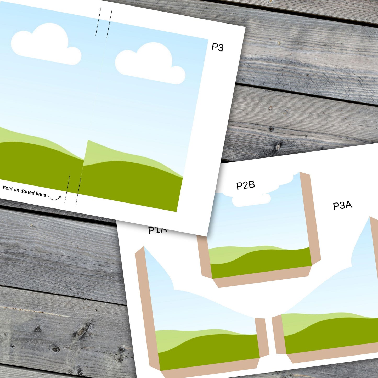 Canva Junk Journal Template - Folio Kit Canva Template - Custom Junk Journal Folio Kit - Digital Folding Folio Folder Kit, Commercial Use