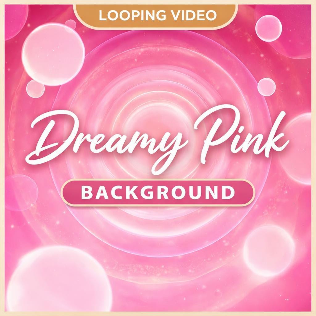Pink bubble background loop | Seamless circle animation | Abstract pink video background for reels, intros, overlays