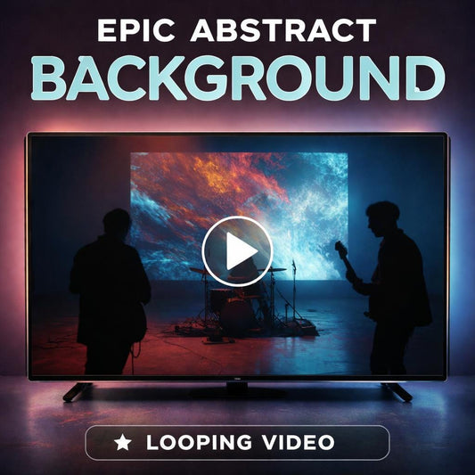 Animated Background Loop | Band Stage Abstract Visual | Seamless Video Background for Cozy Lo‑Fi Streams