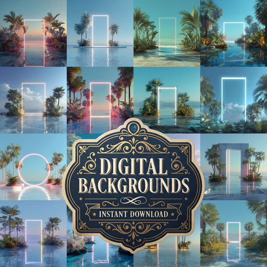 Blue Gradientd Render Backdrop Images