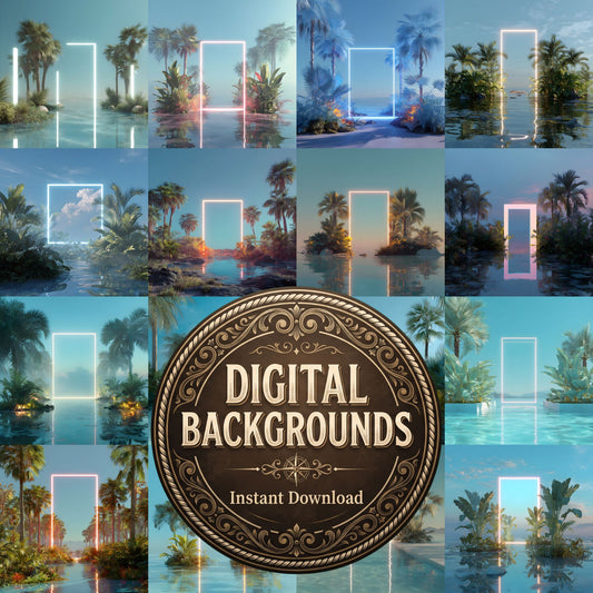 Blue Gradientd Render Backdrop Images