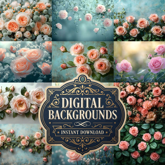 Blush Pink Roses Backdrop Images
