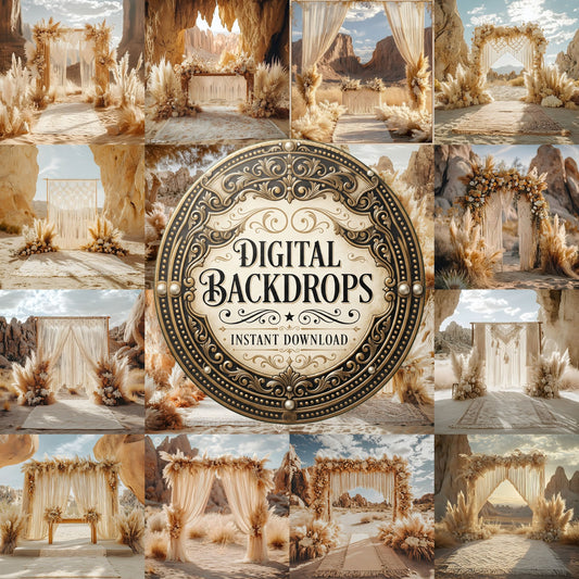 Bohemian Desert Backdrop Images