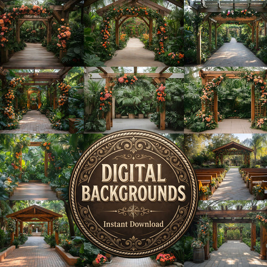 Botanical Wedding Backdrop Images