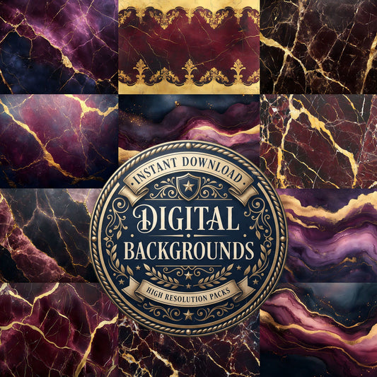 Burgundy Gold Marble Backdrop Images