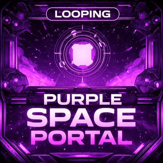 Space Loop Video | Purple Sci Fi Background, Cosmic Stars, Cyberpunk Animation | Seamless Animated Loop for Video Edits & Streams