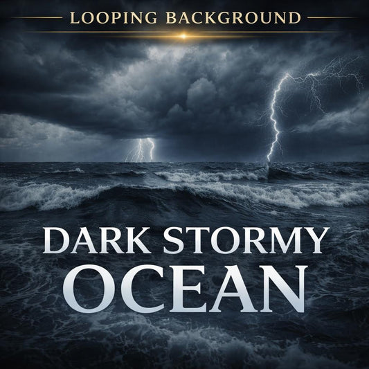 Stormy Ocean Waves Loop Video | Rainy Sea Background, Stormy Video, Ocean Loop | Calming Waves, Relaxing Screen, Digital Backdrop