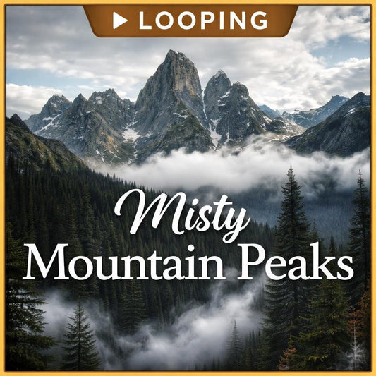 Alpine Mountain Cloud Loop Video | Scenic nature background, sky aesthetic, mountain and cloud video | Streaming, reels, VJ, desi