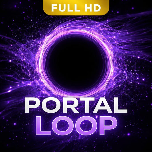 Purple Energy Vortex Loop Animation | Abstract seamless background | Animated video loop for video editing and motion design