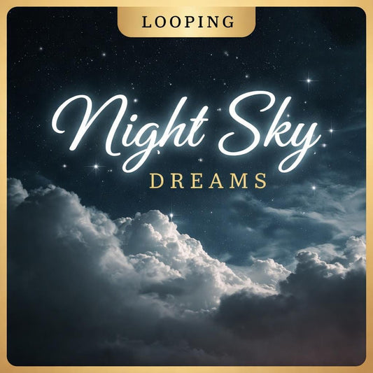 Night Sky Loop Background | Stars and Clouds Animation | Aesthetic Space Video for Edits, Streaming, Overlays