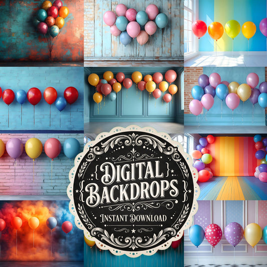Celebration Balloons Backdrop Images