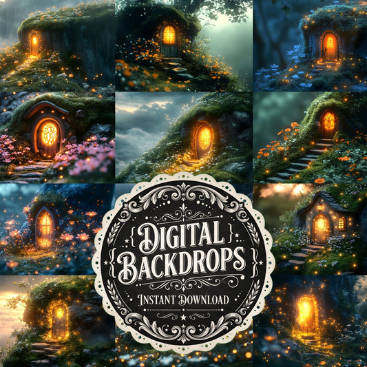 Celestial Fairy Door Backdrop Images