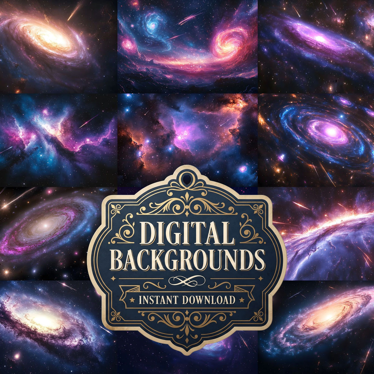 Celestial Glow Backdrop Images
