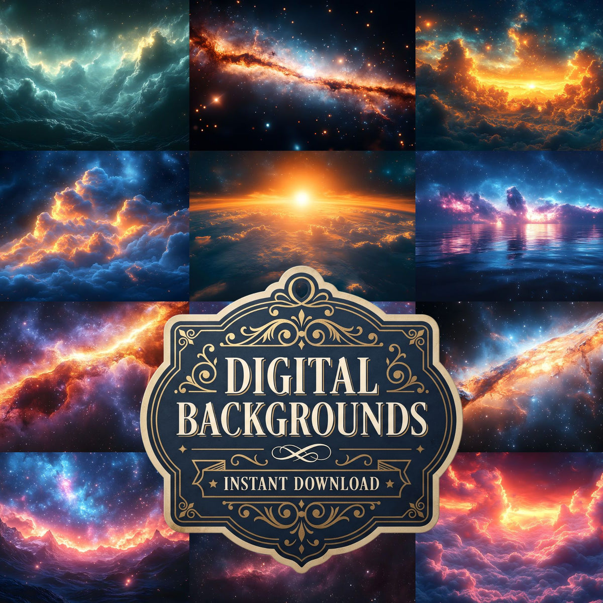 Celestial Space Backdrop Images