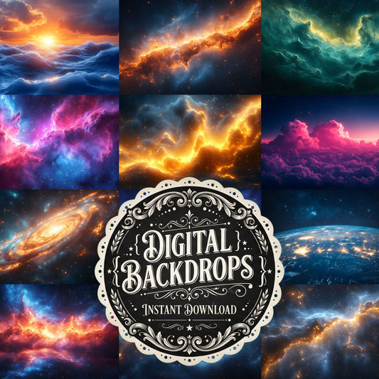 Celestial Space Backdrop Images