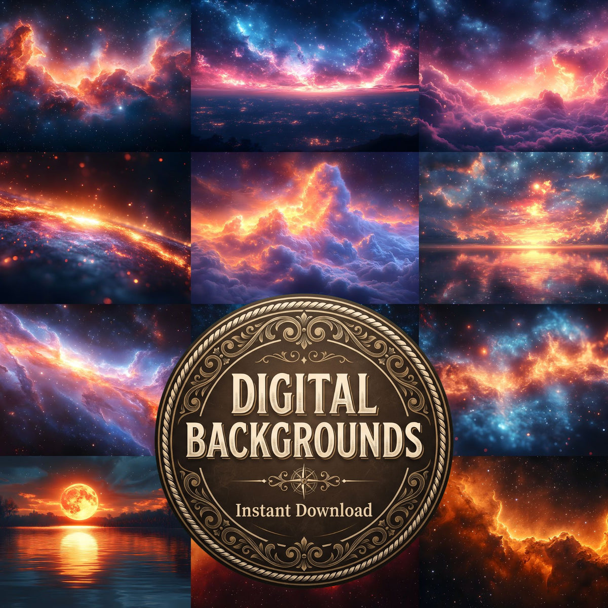 Celestial Space Backdrop Images
