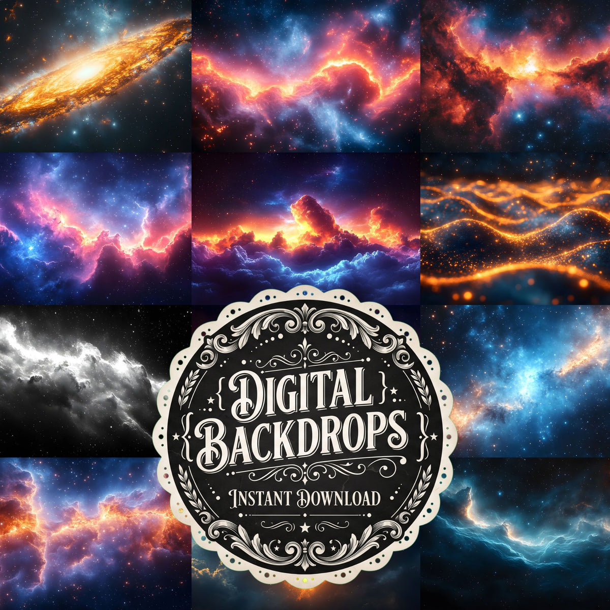 Celestial Space Backdrop Images