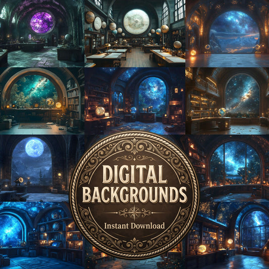 Celestial Witchs Observatory Backdrop Images