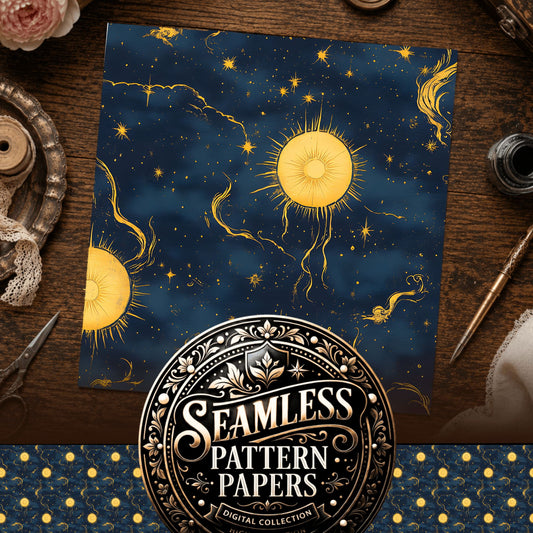 Celestial Seamless Pattern