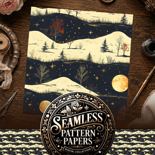 Celestial Seamless Pattern