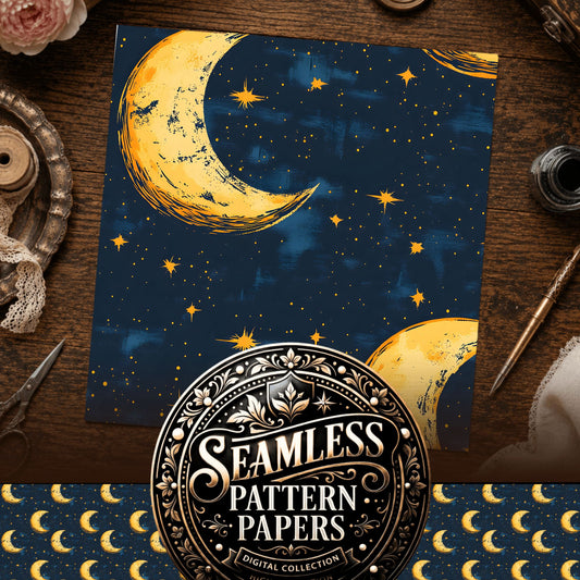 Celestial Seamless Pattern