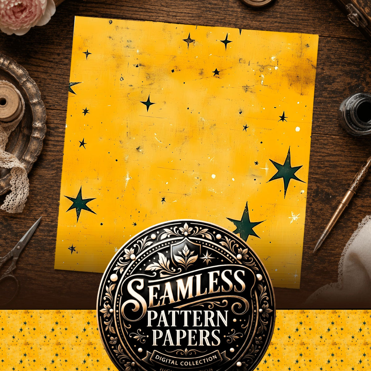 Celestial Seamless Pattern