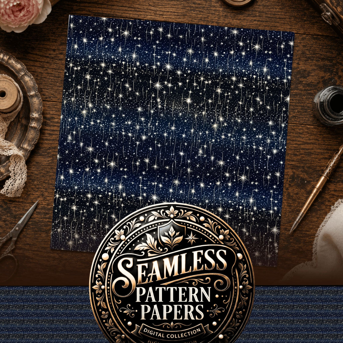 Celestial Seamless Pattern