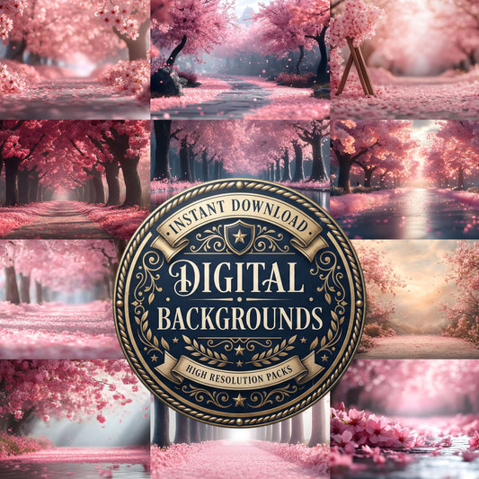 Cherry Blossom Serenity Backdrop Images