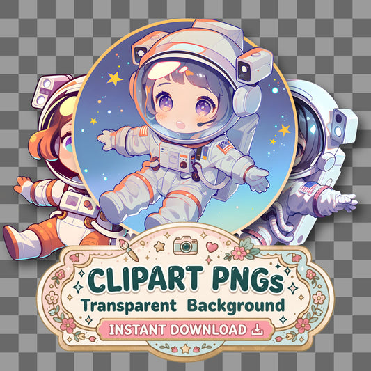 Chibi Astronaut Clipart Pngs