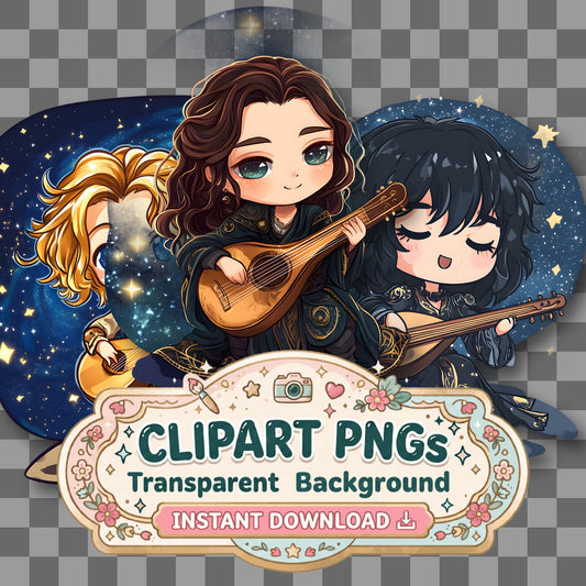 Chibi Celestial Clipart Pngs