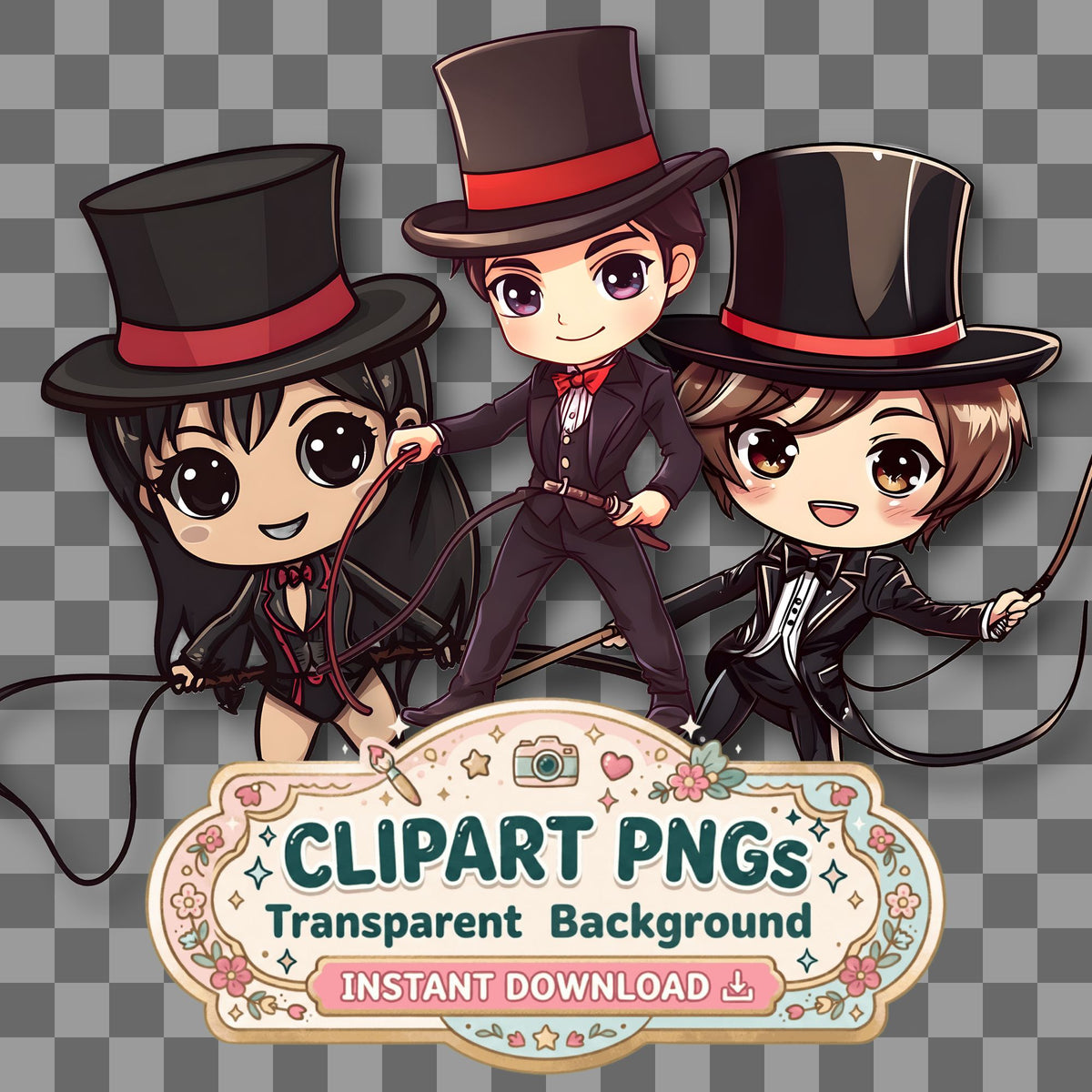 Chibi Circus Clipart Pngs