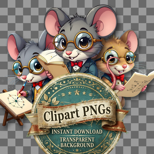 Chibi Clockwork Mouse Clipart Pngs