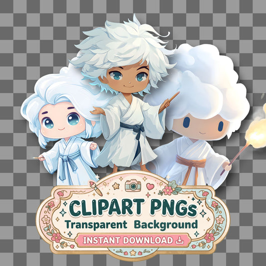Chibi Cloud Clipart Pngs