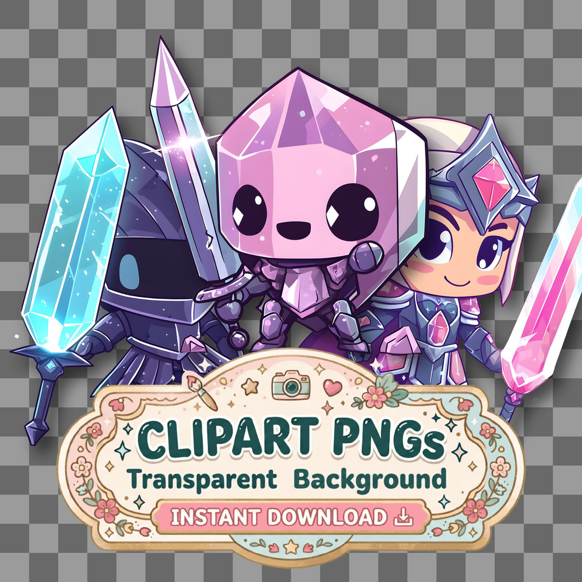 Chibi Crystal Clipart Pngs