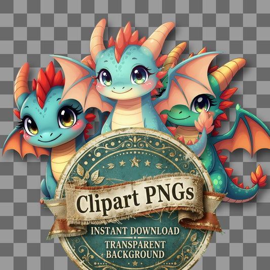 Chibi Dragon Clipart Pngs