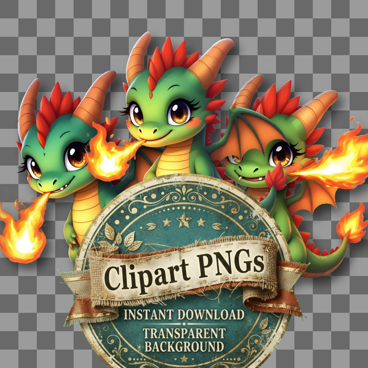 Chibi Dragontiny Clipart Pngs