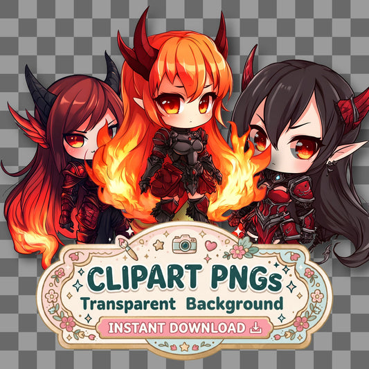 Chibi Fire Clipart Pngs