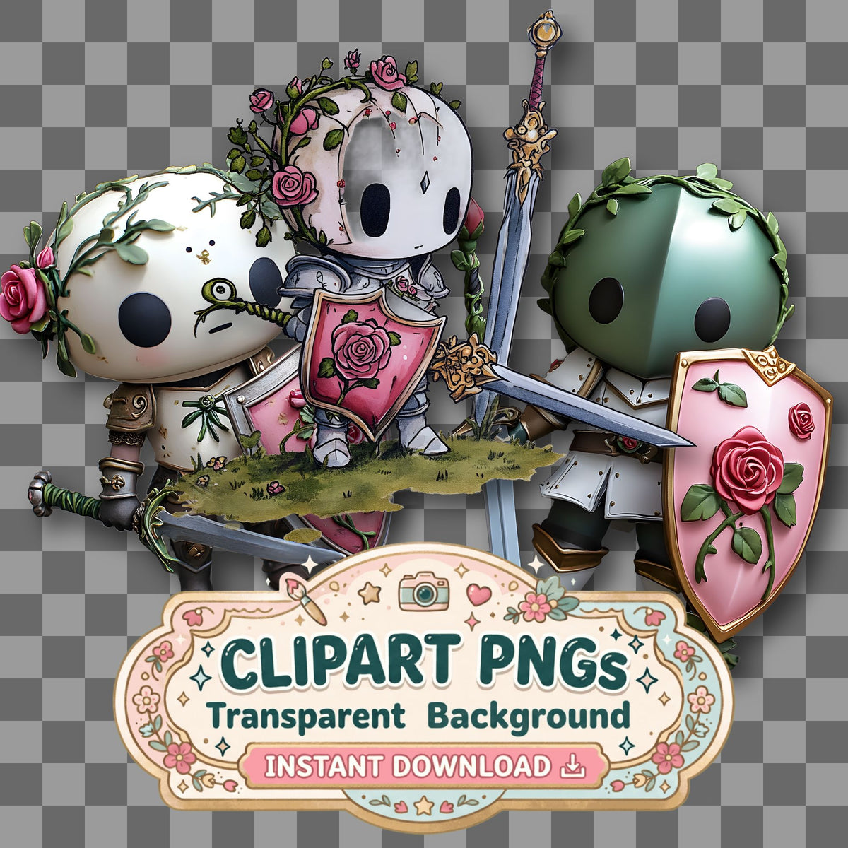 Chibi Flower Clipart Pngs