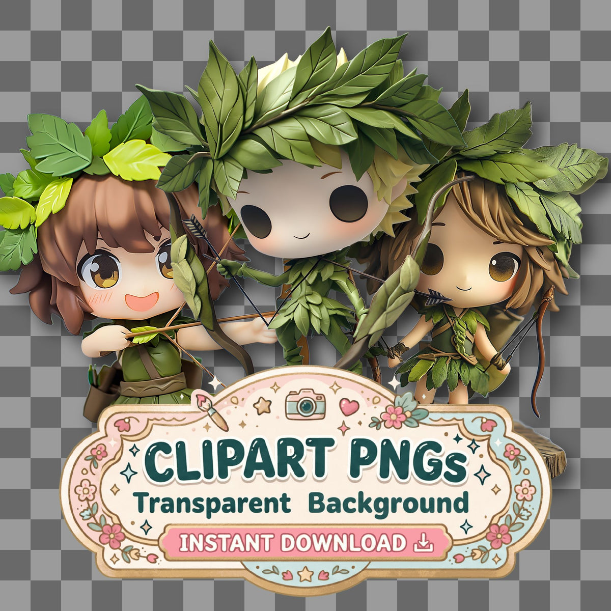 Chibi Forest Clipart Pngs