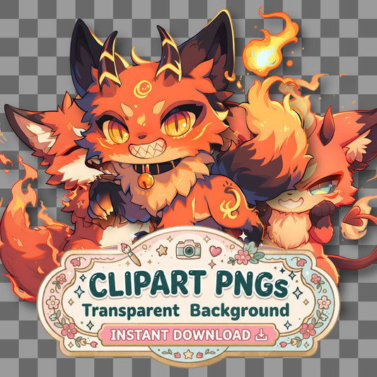 Chibi Fox Clipart Pngs