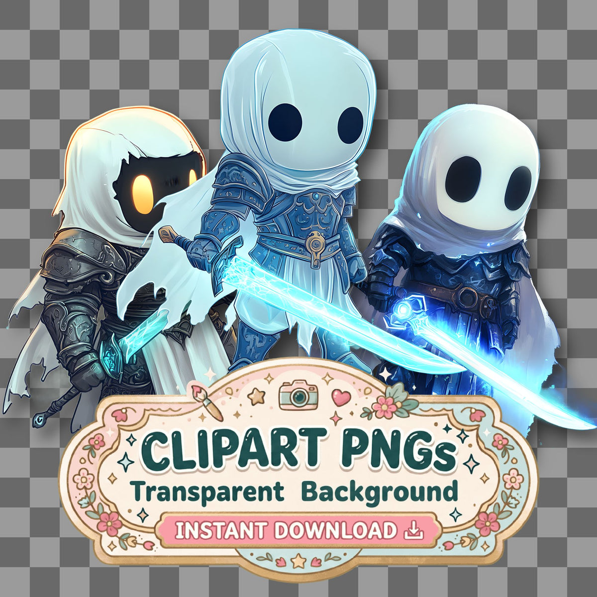 Chibi Ghost Clipart Pngs