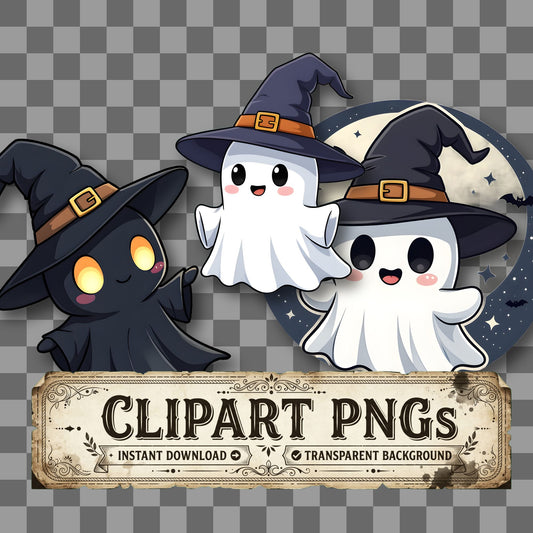 Chibi Ghostwitch Clipart Pngs
