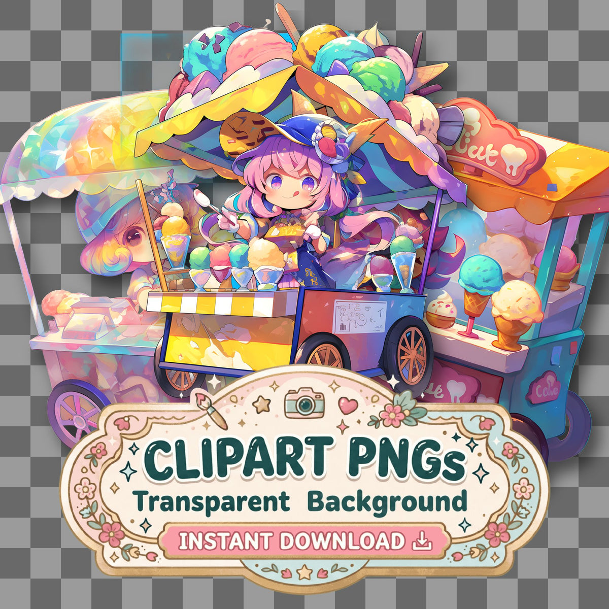 Chibi Ice Clipart Pngs