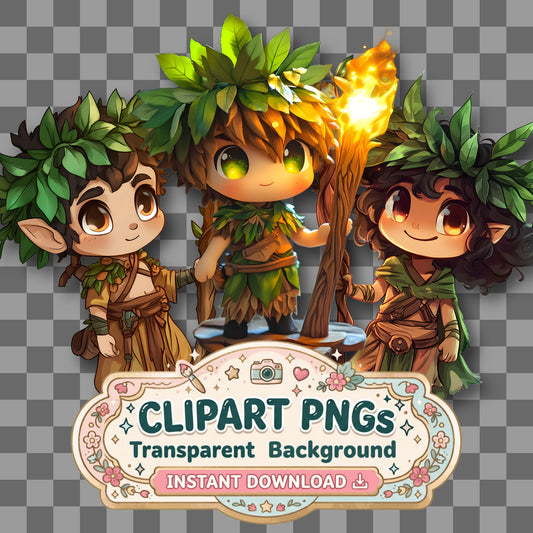 Chibi Jungle Clipart Pngs