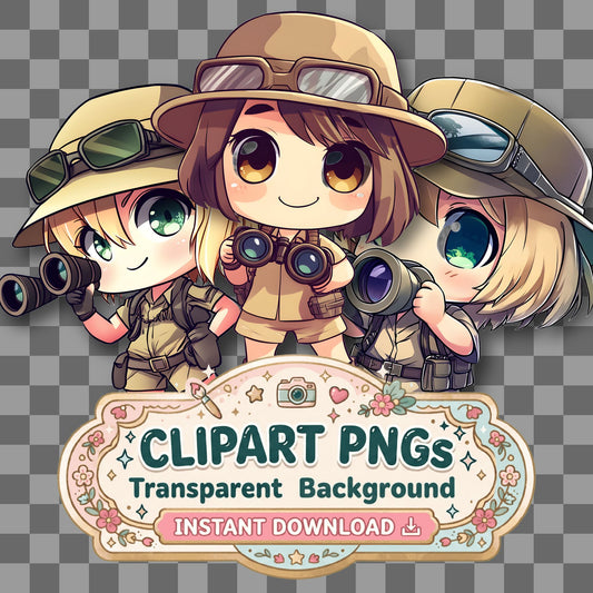 Chibi Jungle Clipart Pngs